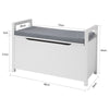 SoBuy FSR76-W, Storage Chest Bench with Lift Up Top and Seat Cushion