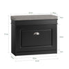SoBuy FSR82-K-SCH, Hallway Shoe Bench Shoe Rack Shoe Cabinet with Flip-drawer and Seat Cushion