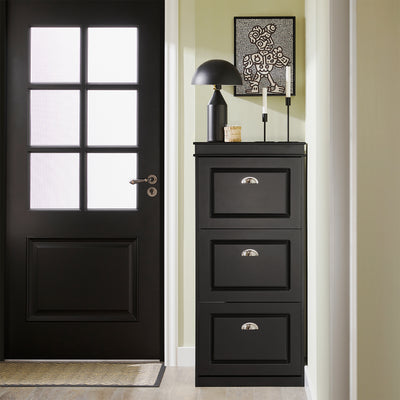SoBuy FSR94-SCH Black Hallway Cabinet – Pairs with FSR64, FSR78, FSR79 for Complete Hallway Set
