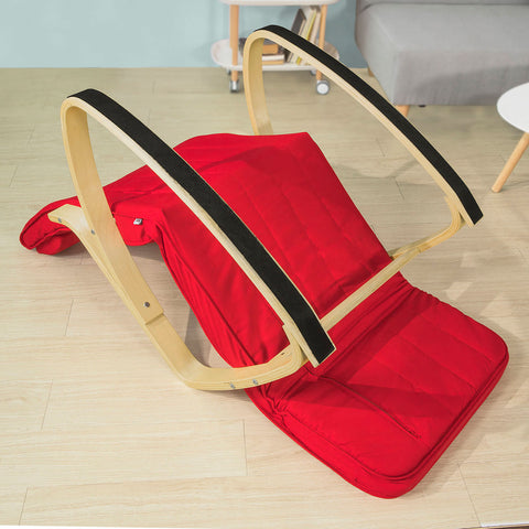SoBuy FST16-R, Recliner Rocking Chair + Free Bed Side Shelf Table Tray NKD01-N
