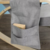 SoBuy FST18-DG, Rocking Chair Lounge Chair with Adjustable Footrest & Side Pocket