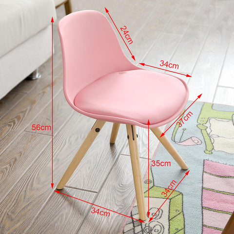 SoBuy FST46-P, Kids Children Chair, PU Leather Padded Seat