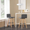 SoBuy FST50-DGx2, Set of 2 Kitchen Barstool, Bar Stool with Fabric Padded Seat