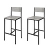 SoBuy FST53-HGx2, Set of 2 Bar Stools, Kitchen Barstools High Chairs