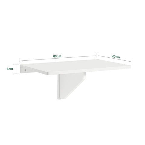 SoBuy FWT03-W, Folding Wall-mounted Drop-leaf Table, Children Table Desk, Dining Table