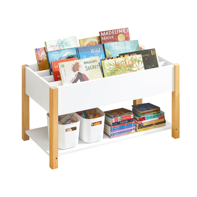 SoBuy KMB35-W, Children Bookcase Toy Shelf Storage Display Shelf Rack Organizer, White