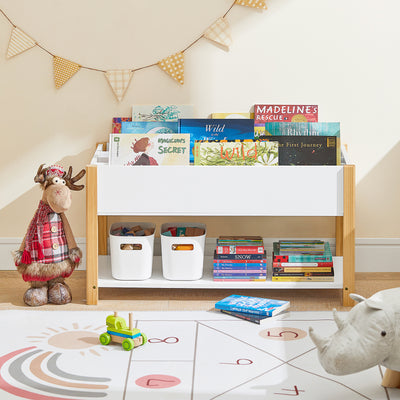 SoBuy KMB35-W, Children Bookcase Toy Shelf Storage Display Shelf Rack Organizer, White