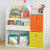 SoBuy KMB37-W, Children Bookcase Toy Shelf Storage Display Shelf Rack Organizer