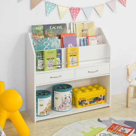 SoBuy KMB39-W, Children Bookcase Book Shelf Toy Storage Display Rack Holder
