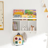 SoBuy KMB46-W, Wall Mounted Storage Shelf Children Book Shelf Toy Shelf Rack