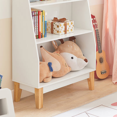 SoBuy KMB47-W, 3 Tiers Children Kids Bookcase Book Shelf Toy Shelf Storage, White