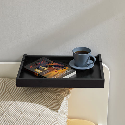 SoBuy NKD01-SCH, Bedside Shelf Clip-on Hanging Shelf Table Tray