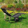 SoBuy OGS47-MS, Outdoor Garden Rocking Chair Relaxing Chair Recliner Sun Lounger
