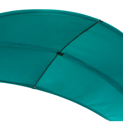 SoBuy OGS51-TB, Outdoor Garden Patio Hammock Swing Chair Sun Lounger with Sun Shade, Blue