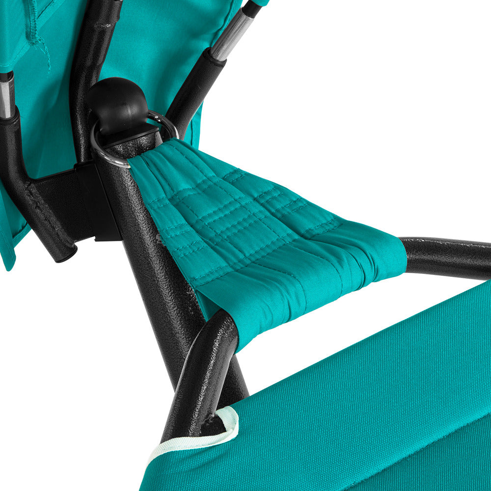 SoBuy OGS51-TB, Outdoor Garden Patio Hammock Swing Chair Sun Lounger with Sun Shade, Blue