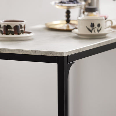 SoBuy OGT03-HG, Bar Set-1 Bar Table and 2 Stools, 3 Pieces Home Kitchen Breakfast Bar Set Furniture Dining Set, Grey
