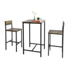 SoBuy OGT27-N, Bar Set-1 Bar Table and 2 Stools, 3 Pieces Home Kitchen Furniture Dining Set