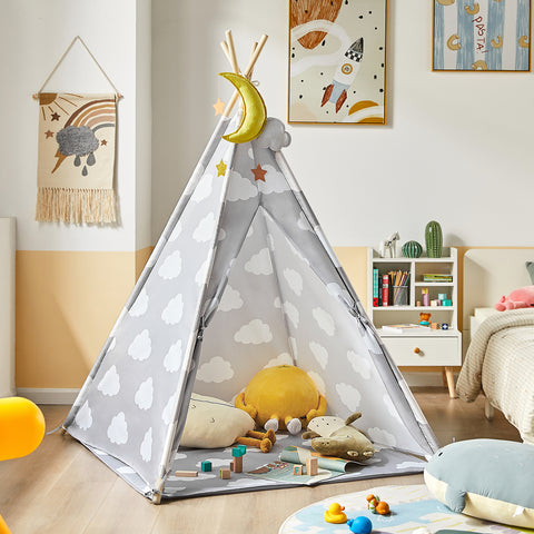 SoBuy OSS03-A01, Children Play Tent Playhouse Kids Teepee Tipi with Floor Mat