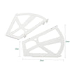 SoBuy SDA08-W, 2 Pieces Plastic Hinges for Shoe Cabinet, Hollowed Two Layers Hinges Accessory