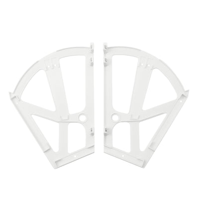 SoBuy SDA08-W, 2 Pieces Plastic Hinges for Shoe Cabinet, Hollowed Two Layers Hinges Accessory, White