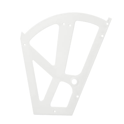 SoBuy SDA08-W, 2 Pieces Plastic Hinges for Shoe Cabinet, Hollowed Two Layers Hinges Accessory, White