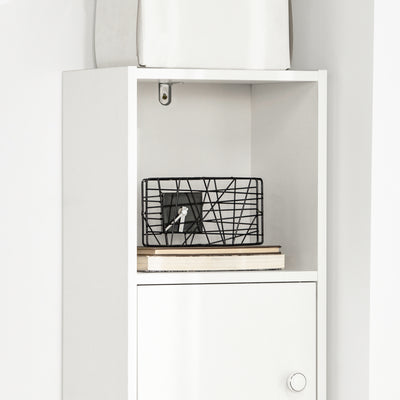SoBuy STR10-W, Bathroom Tall Cabinet Bathroom Shelf Bathroom Storage Cabinet, White